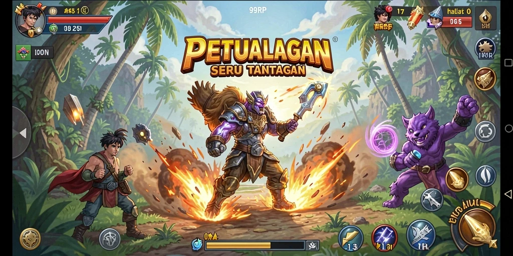 Tangkapan layar gameplay 99RP yang menampilkan petualangan seru.
