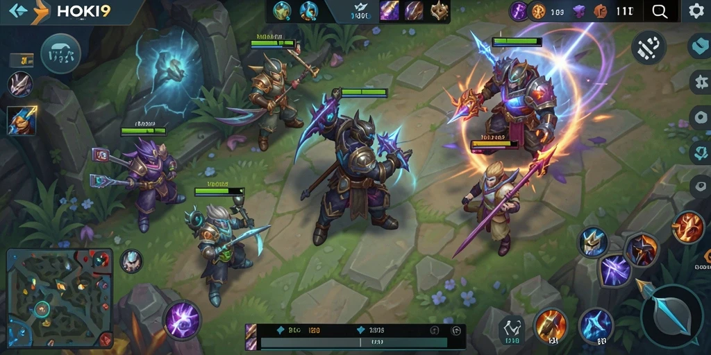 Gameplay seru HOKI9 dengan pertarungan karakter yang dinamis.