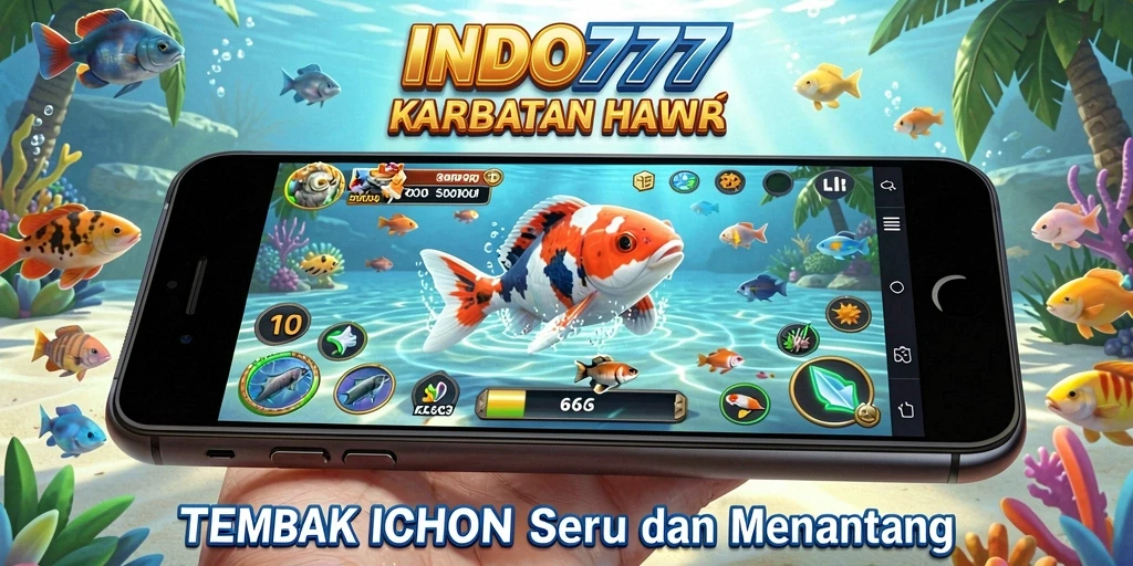 Tangkapan layar gameplay INDO777 yang menampilkan aksi menembak ikan.