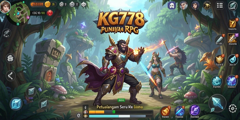 Tampilan permainan RPG yang atraktif dan mendebarkan.