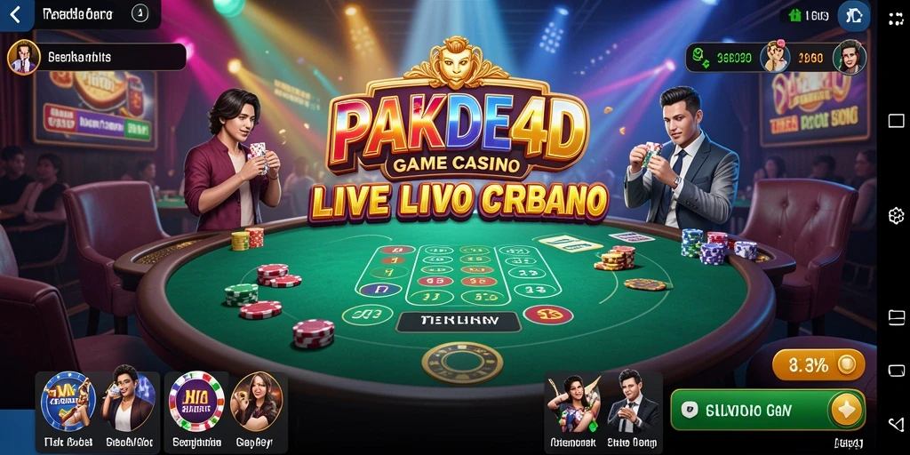 Tampilan menarik dan interaksi langsung dalam gameplay Live Casino.