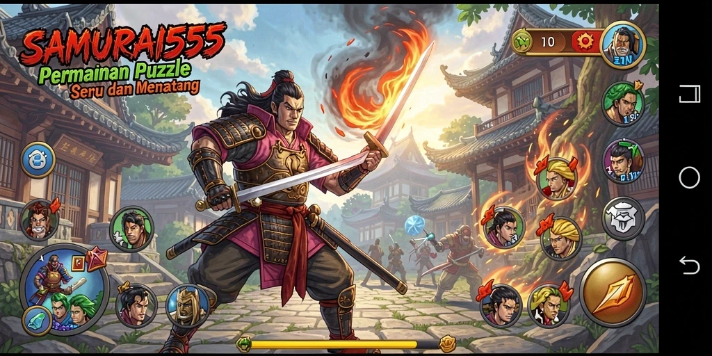 Tampilan menarik gameplay puzzle di SAMURAI555 yang mengasyikkan.