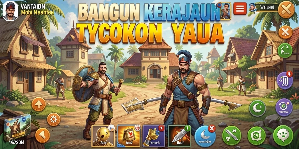 Gameplay VANTAIDN menampilkan momen menarik dalam membangun kerajaan bisnis.