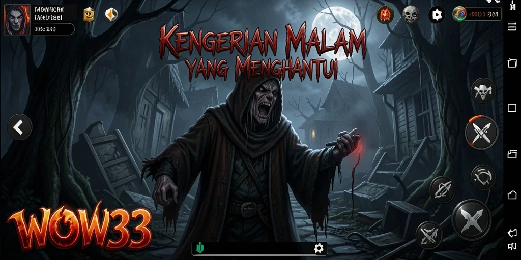 Tampilan seram dari gameplay WOW33 yang memacu adrenalin.